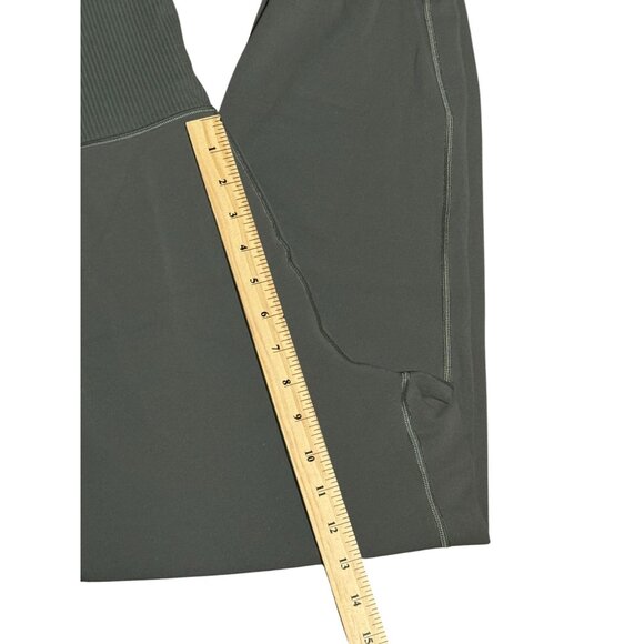 Lululemon 6 Align Super-High-Rise Ribbed-Waist Jogger Green Croos-waist pocket - Picture 8 of 12